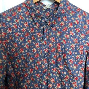 Free People Floral Button Down